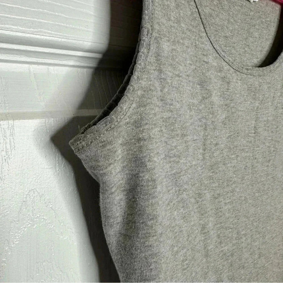 Sanfu Tank  Top Ribbed Grey Size Medium - Picture 2 of 16